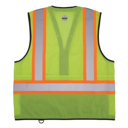 Glowear By Ergodyne Hi Vis Safety Vest, Lime, L/XL 8251HDZBK